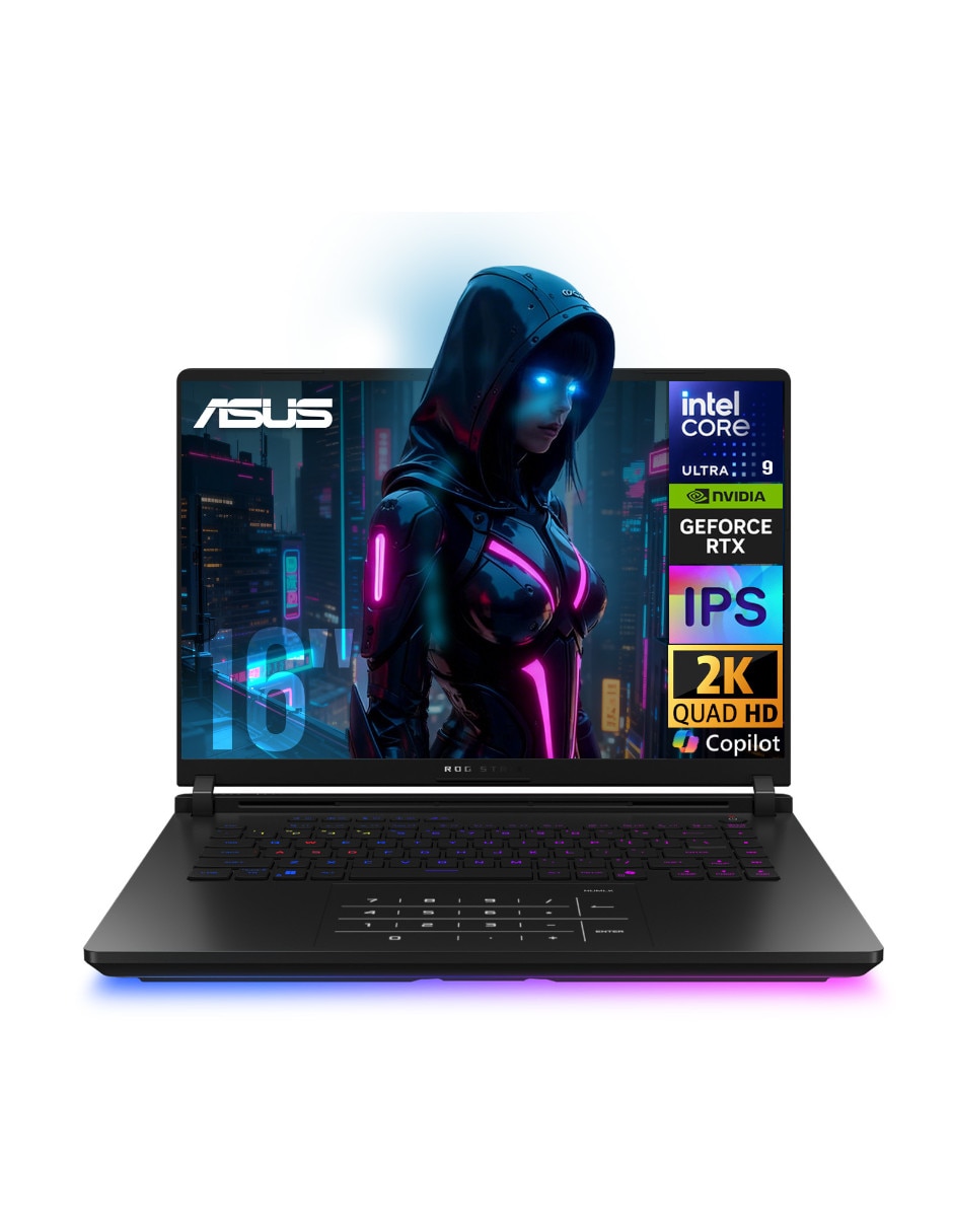 ASUS Laptop gamer ASUS ROG STRIX SCAR 16 16 pulgadas QHD+ Intel core ultra 9 NVIDIA GeForce RTX 5090 64 GB RAM 2 TB SSD
