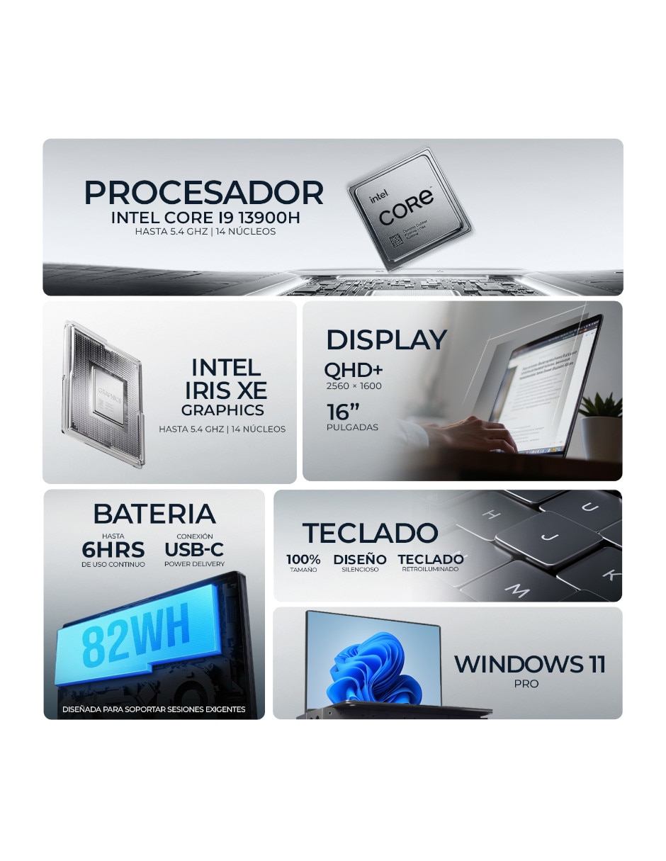 Laptop MSI Prestige 16 Evo 16 pulgadas QHD+ Intel Core i9 Intel Iris XE 32 GB RAM 1 TB SSD