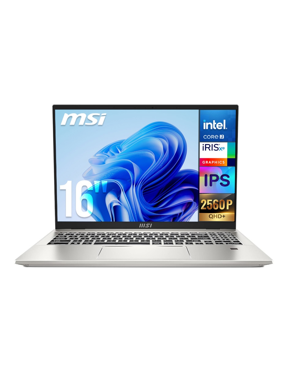 MSI Laptop MSI Prestige 16 Evo 16 pulgadas QHD+ Intel Core i9 Intel Iris XE 32 GB RAM 1 TB SSD