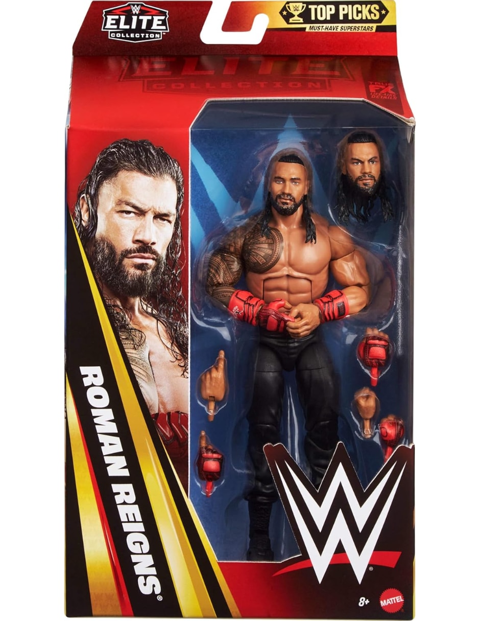 Figura de colección articulada WWE Roman Reigns Collectors Mattel