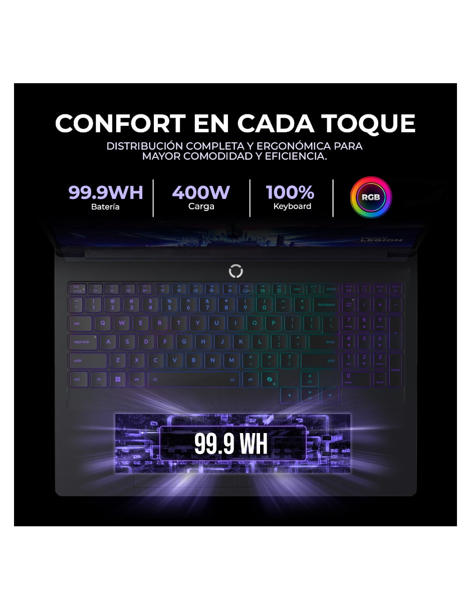 Laptop gamer LENOVO Legion Pro 7i 16 pulgadas QHD+ Intel core ultra 9 NVIDIA GeForce RTX 5090 64 GB RAM 1 TB SSD