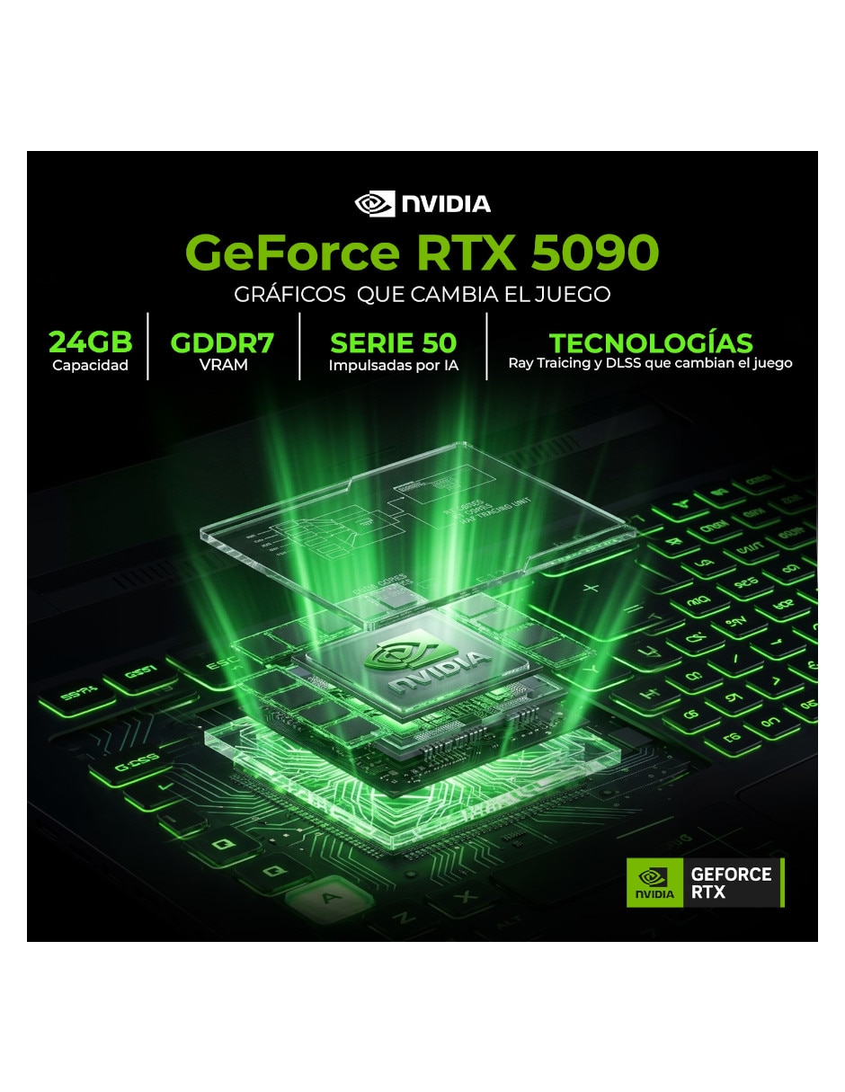 Laptop gamer LENOVO Legion Pro 7i 16 pulgadas QHD+ Intel core ultra 9 NVIDIA GeForce RTX 5090 64 GB RAM 1 TB SSD