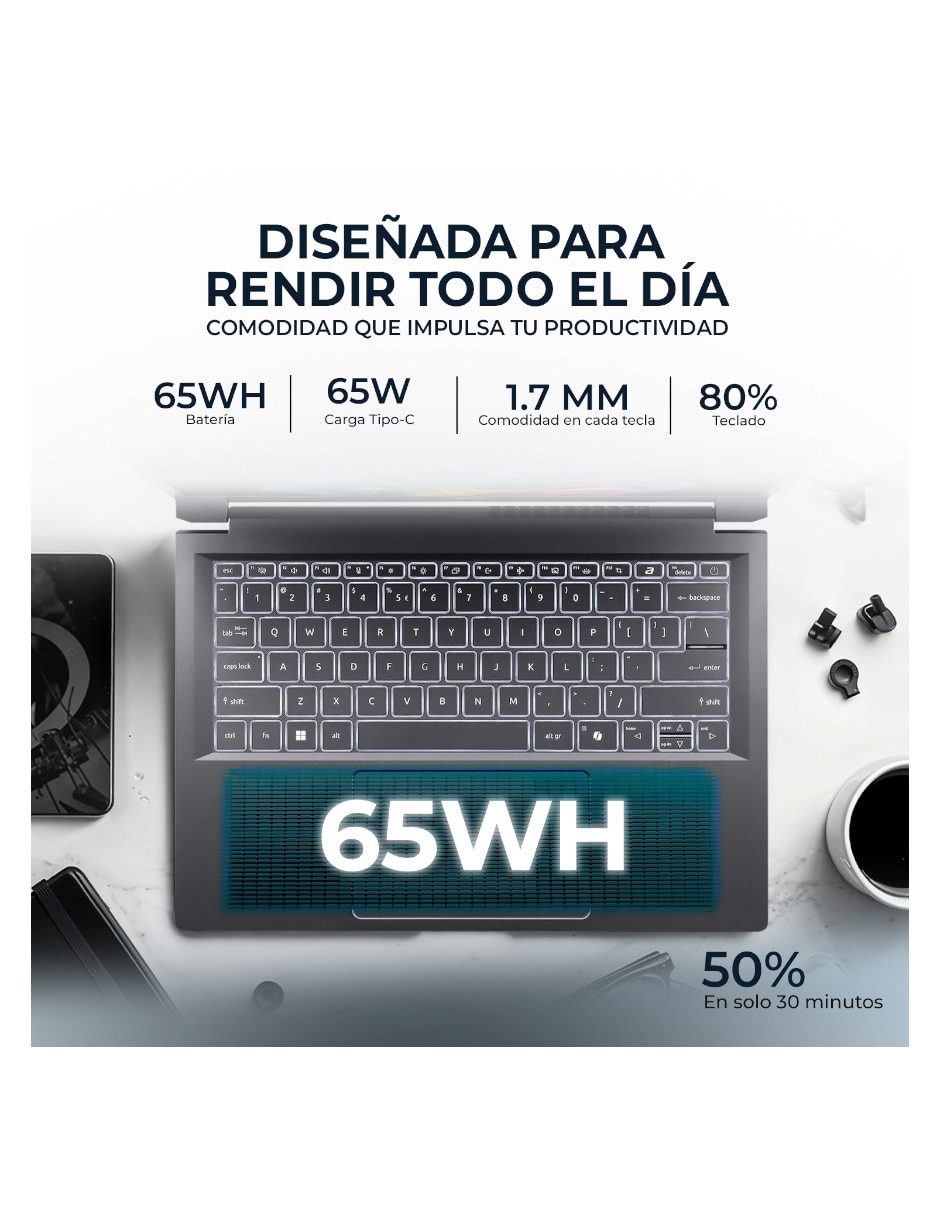 Laptop touch Aspire 14 AI 14 pulgadas Full HD+ Intel core ultra 9 Intel Arc 32 GB RAM 1 TB SSD 8