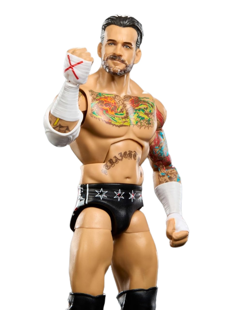 Figura de colección articulada WWE Cm Punk Collectors Mattel