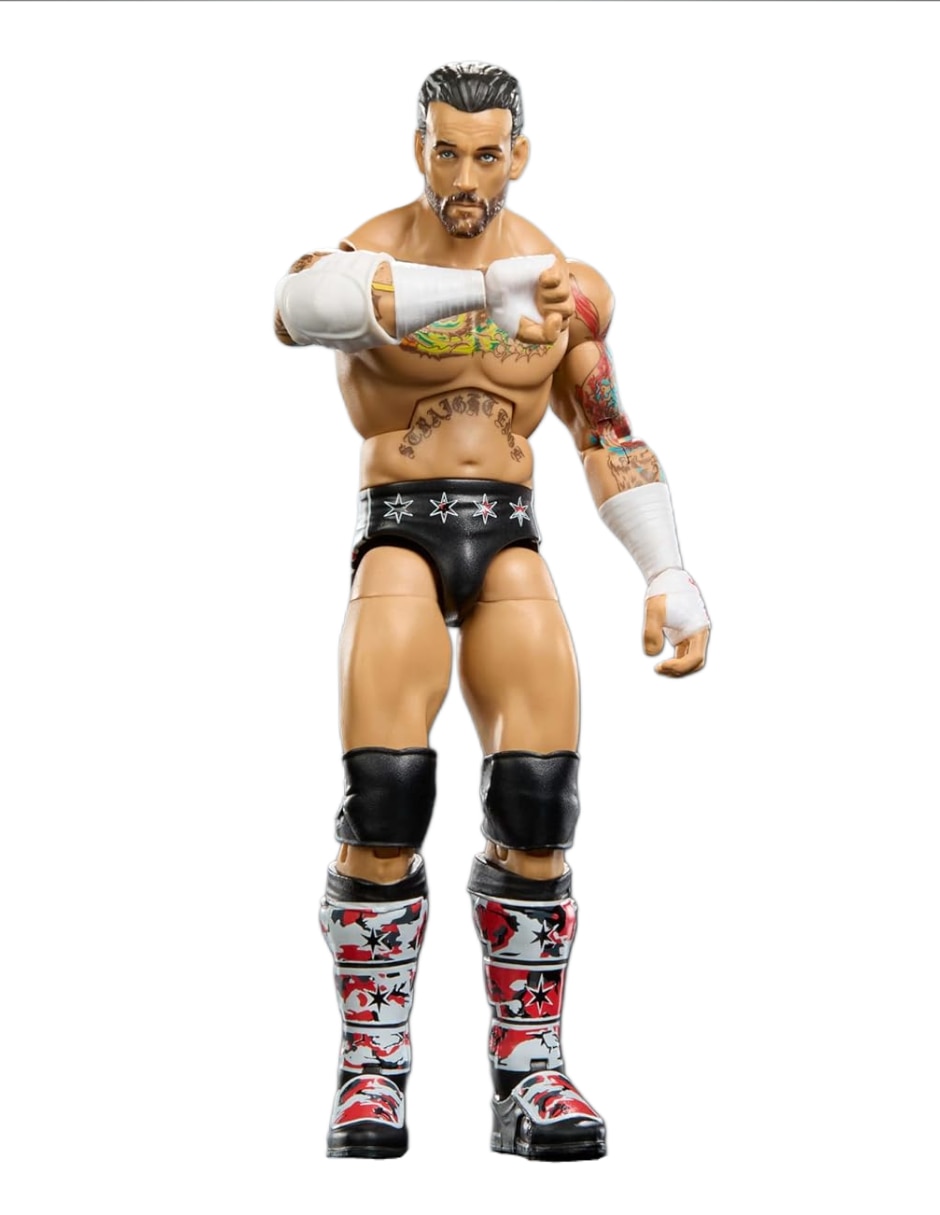 Figura de colección articulada WWE Cm Punk Collectors Mattel