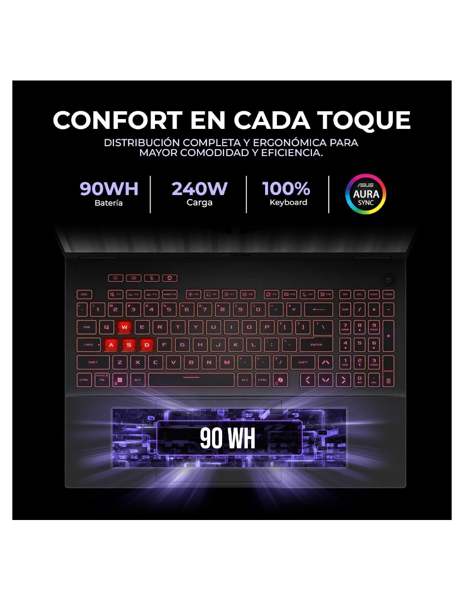 Laptop gamer TUF Gaming A16 16 pulgadas Full HD+ AMD Ryzen 7 NVIDIA GeForce RTX 5060 64 GB RAM 1 TB SSD 4