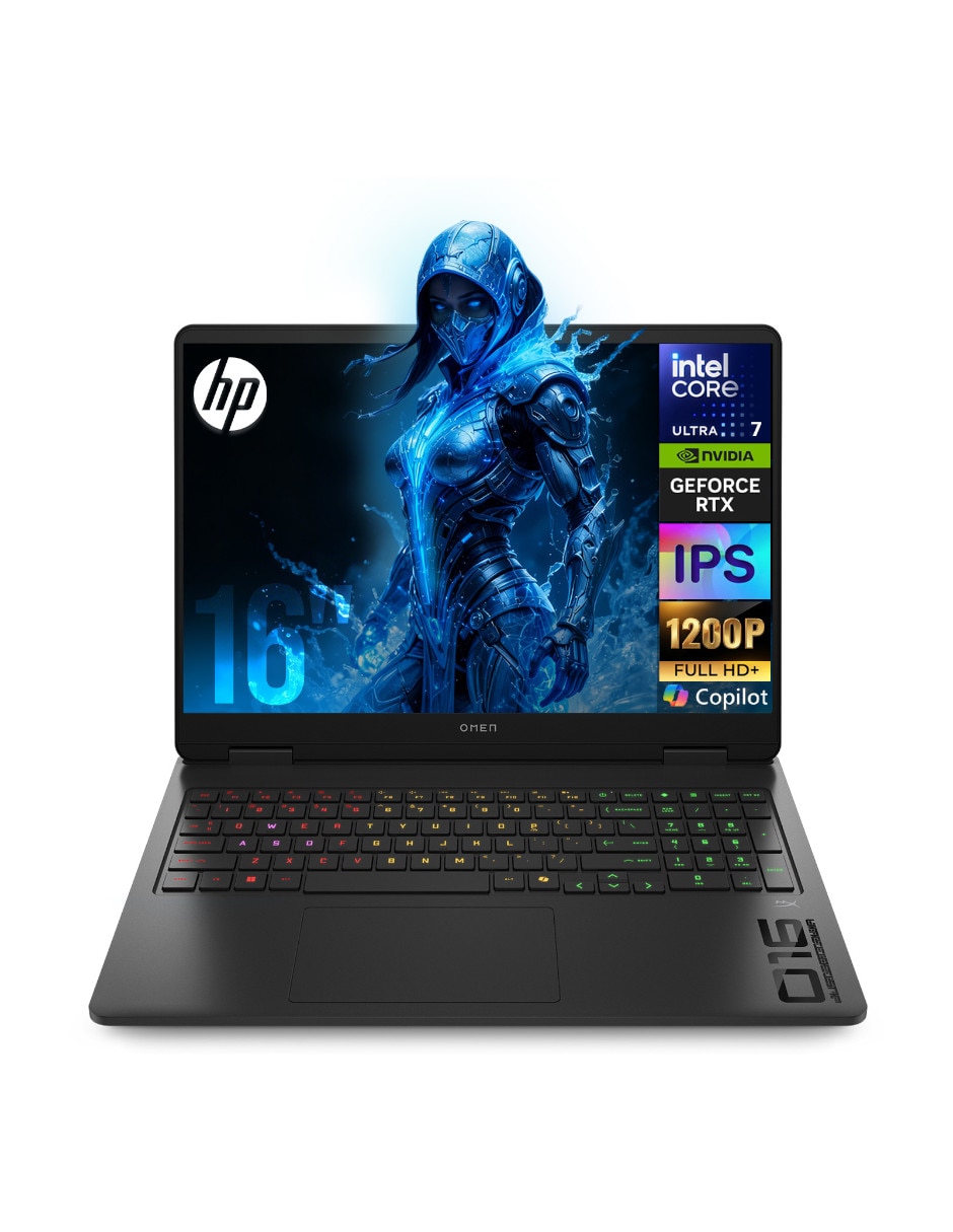HP Laptop gamer HP Omen 16 pulgadas Full HD+ Intel core ultra 7 NVIDIA GeForce RTX 5060 16 GB RAM 1 TB SSD