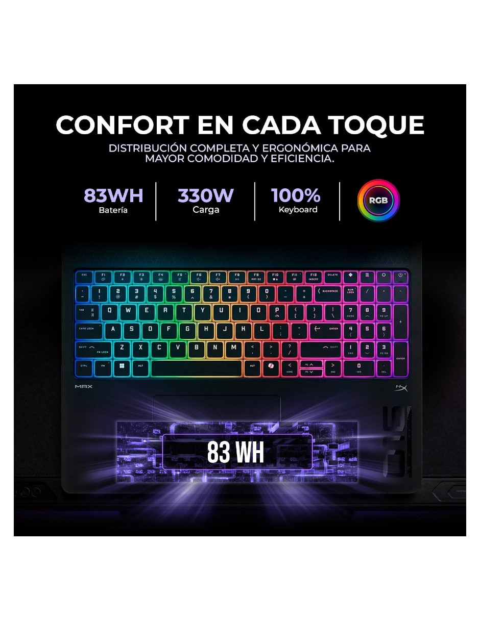 Laptop gamer Omen MAX 16 pulgadas WQXGA Intel core ultra 9 NVIDIA GeForce RTX 5080 32 GB RAM 1 TB SSD 4