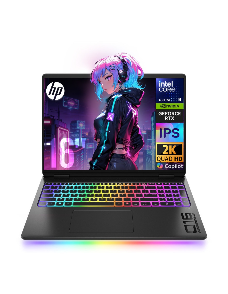 HP Laptop gamer HP Omen MAX 16 pulgadas WQXGA Intel core ultra 9 NVIDIA GeForce RTX 5080 32 GB RAM 1 TB SSD