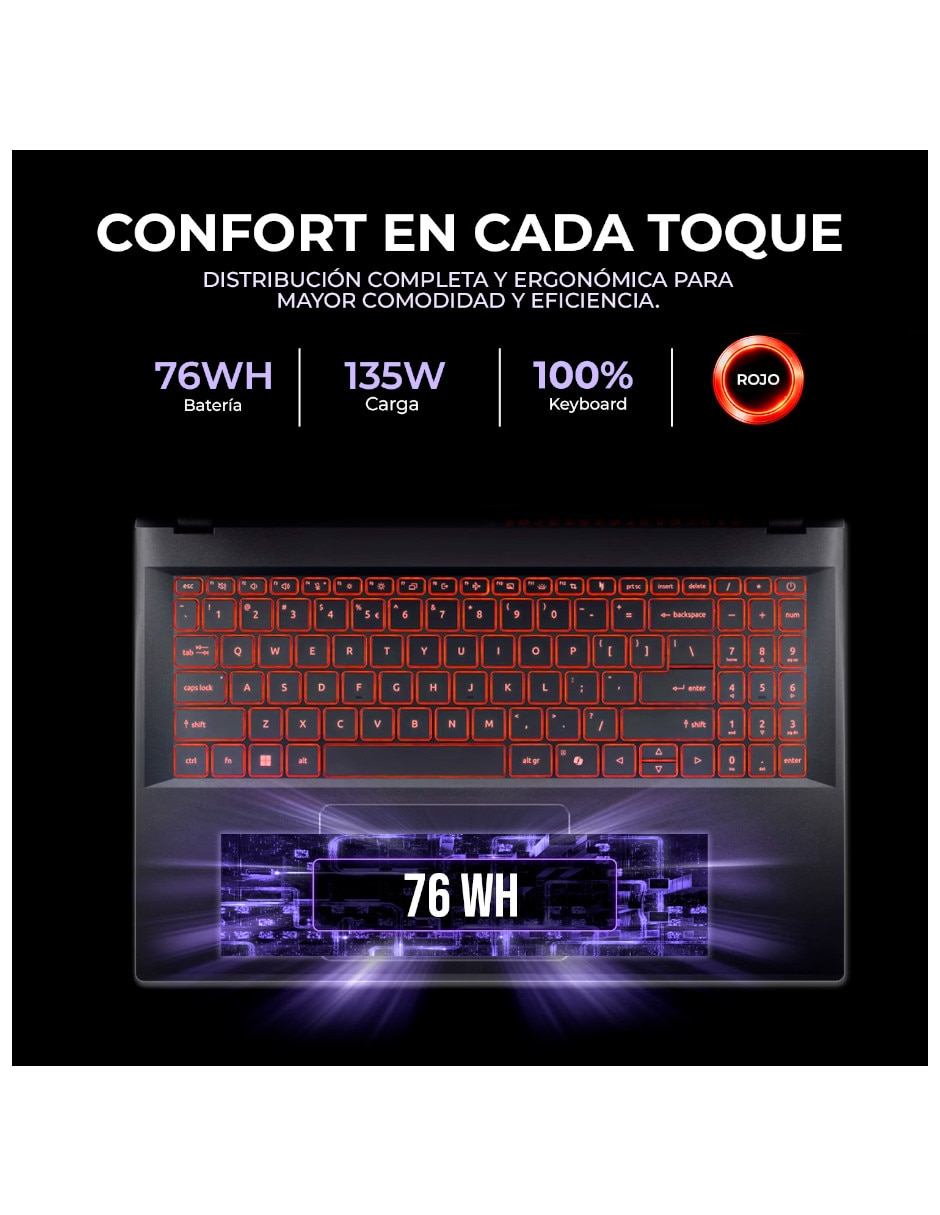 Laptop gamer V15I-5050C5321TM 15.6 pulgadas Full HD Intel Core i5 NVIDIA GeForce RTX 5050 32 GB RAM 1 TB SSD 3