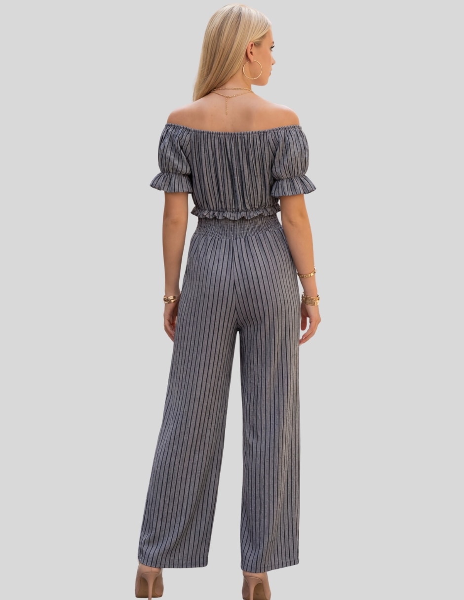 Jumpsuit Malabis estampado a rayas para mujer