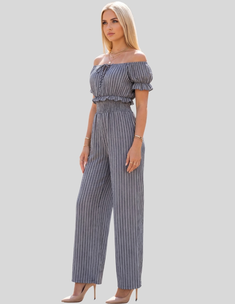 Jumpsuit Malabis estampado a rayas para mujer