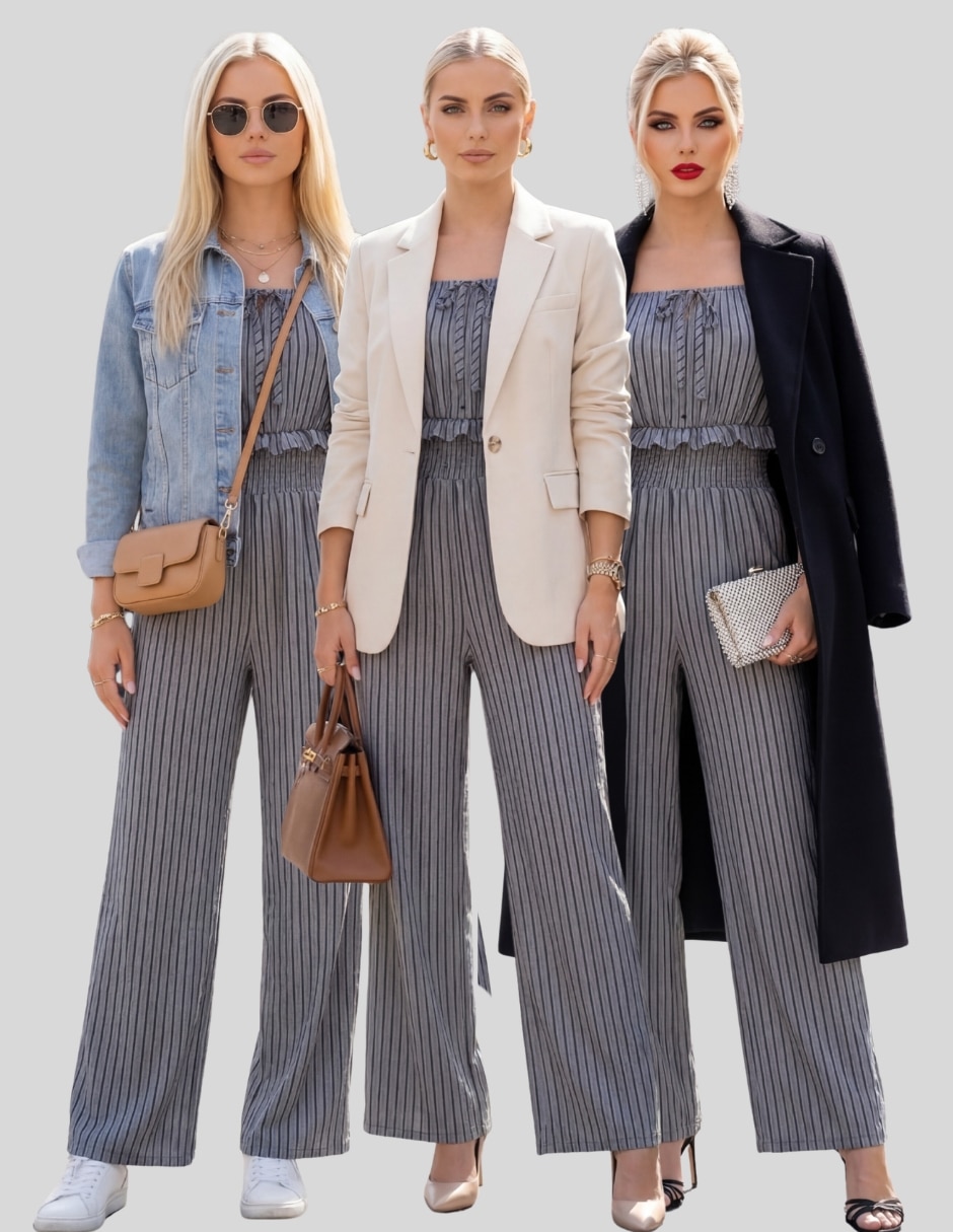 Jumpsuit Malabis estampado a rayas para mujer