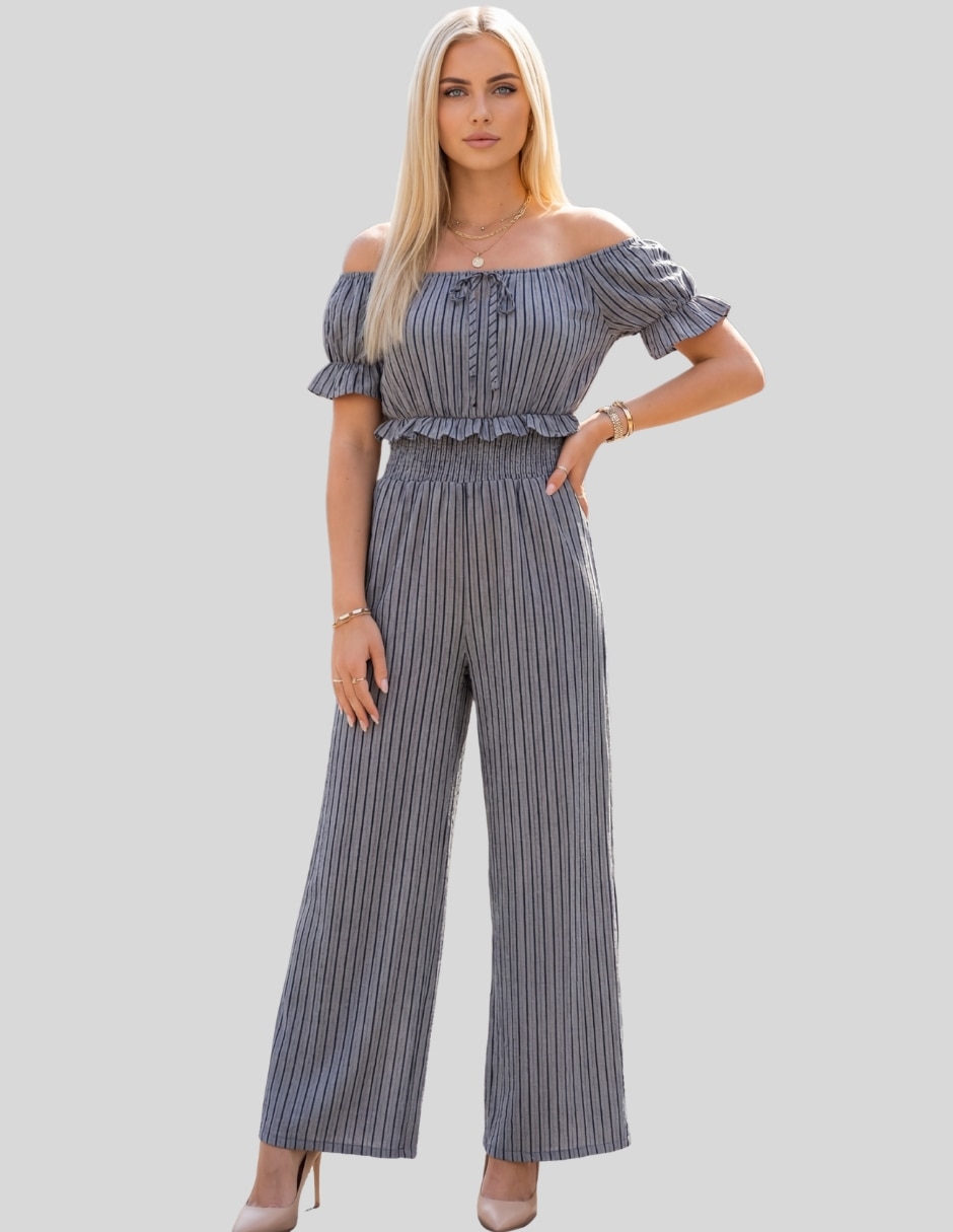 Jumpsuit Malabis estampado a rayas para mujer