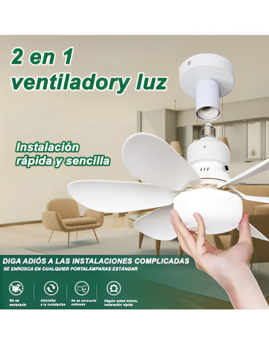 Ventilador de techo con control remoto 6 velocidades 3