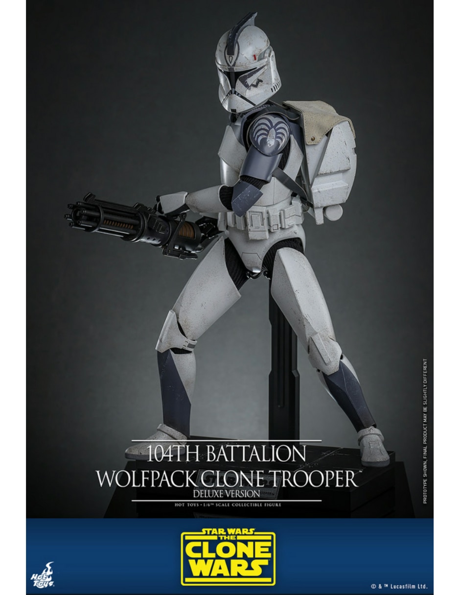 Set de figura de colección Star wars: The clone wars trooper deluxe Hot Toys