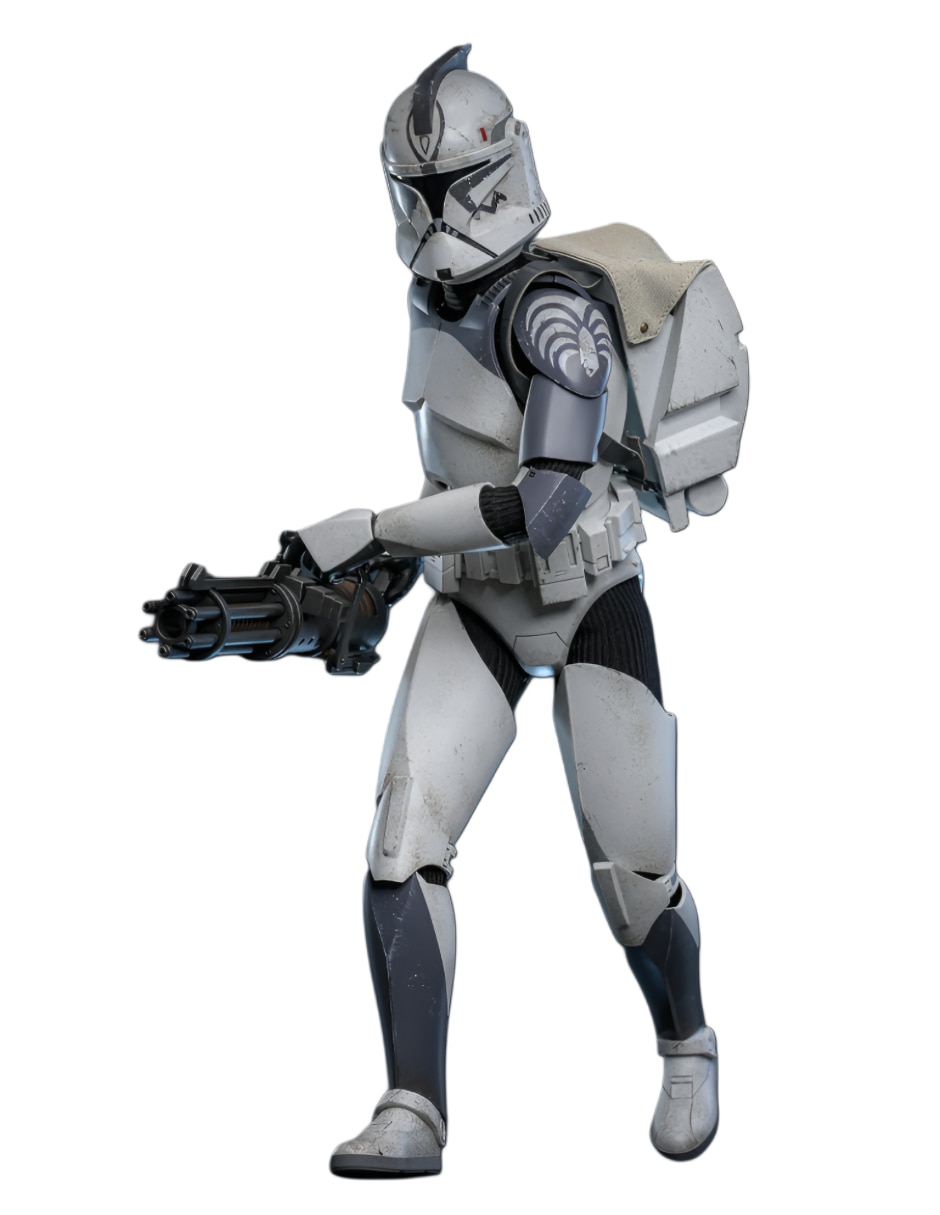 Set de figura de colección Star wars: The clone wars trooper deluxe Hot Toys