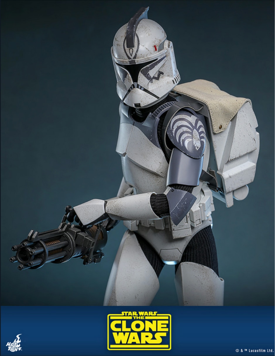 Set de figura de colección Star wars: The clone wars trooper deluxe Hot Toys