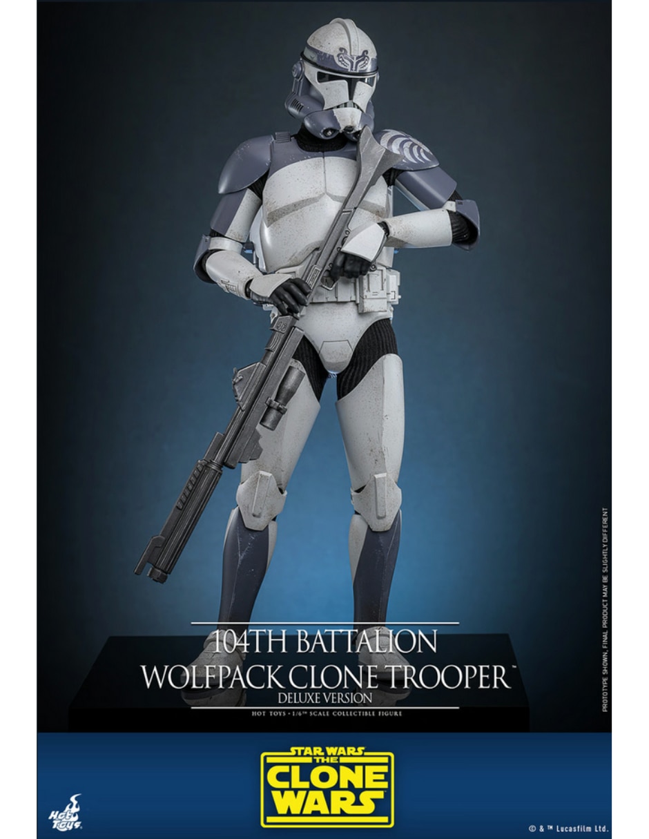 Set de figura de colección Star wars: The clone wars trooper deluxe Hot Toys