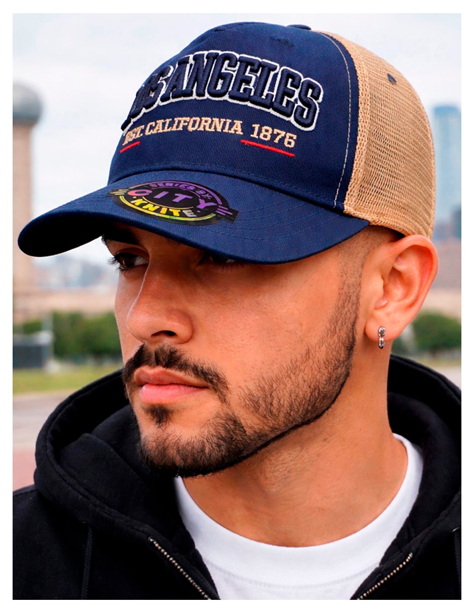 Gorra visera curva snapback para casual knite para hombre