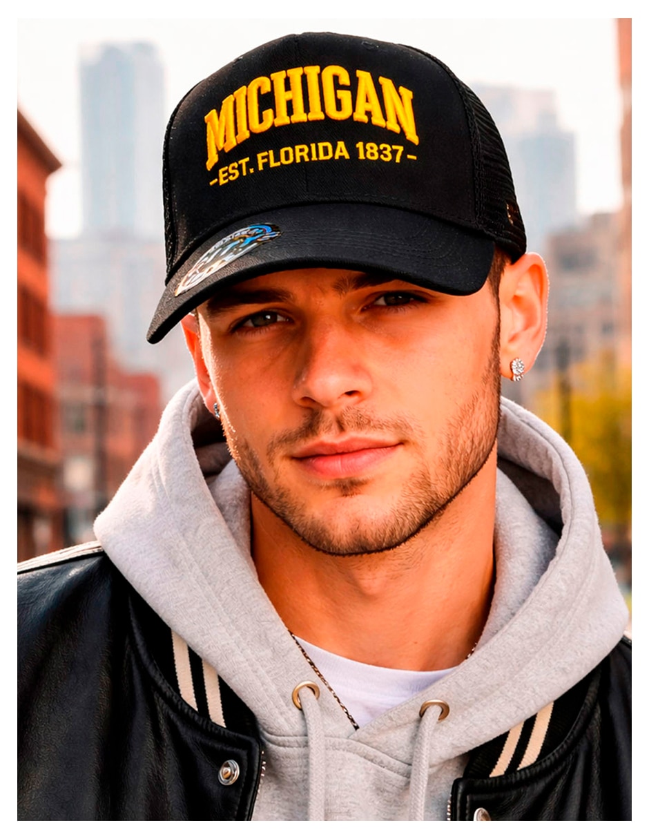 Gorra visera curva snapback para casual knite para hombre