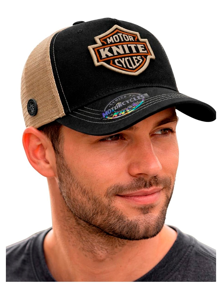Gorra visera curva snapback para casual knite para hombre