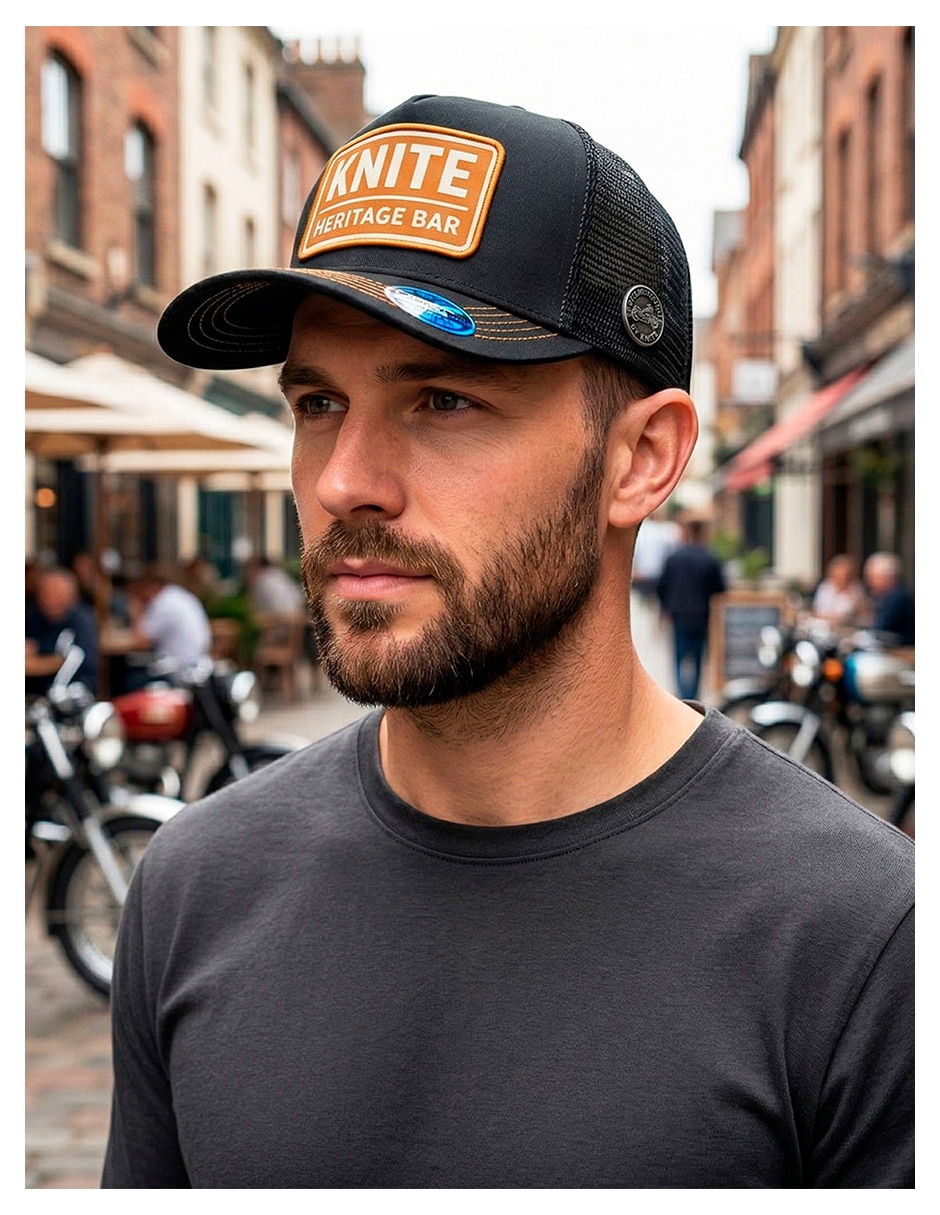 Gorra visera curva snapback para casual knite para hombre