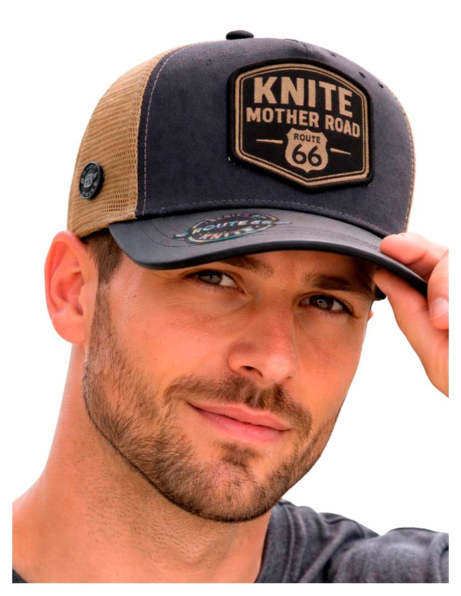 Gorra visera curva snapback para casual knite para hombre