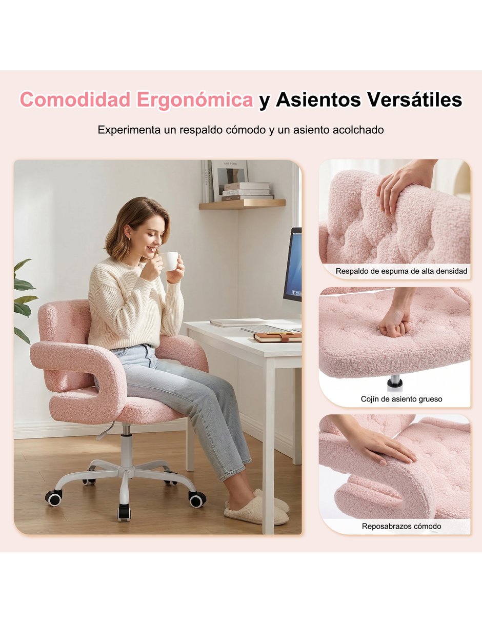 Silla de escritorio Akigae Star pink Gomyhome