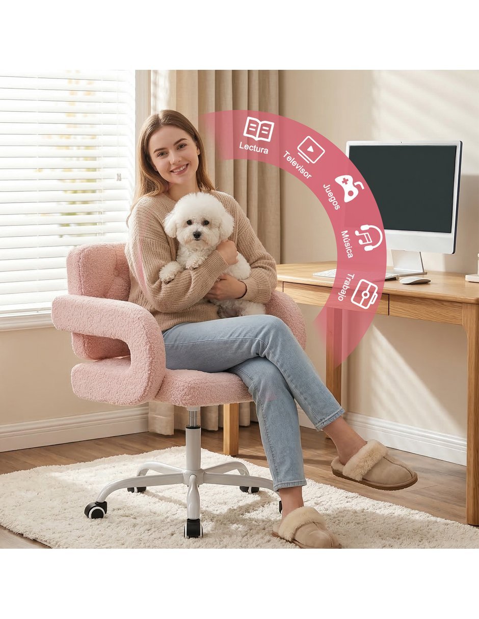 Silla de escritorio Akigae Star pink 4