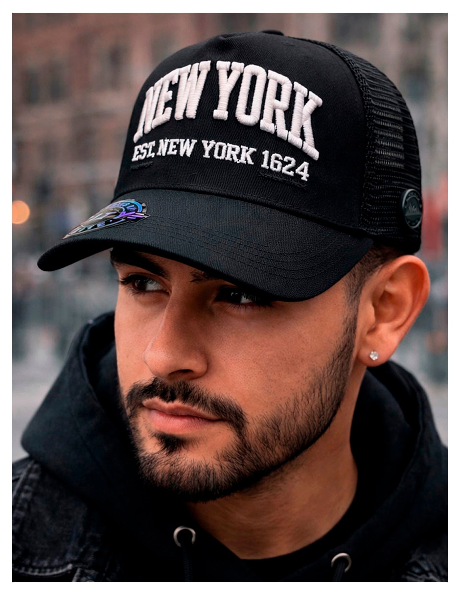 Gorra visera curva snapback para casual knite para hombre