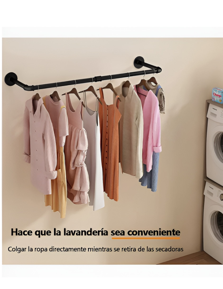 Percha/perchero de pared de hierro 2 gancho/ganchos 2