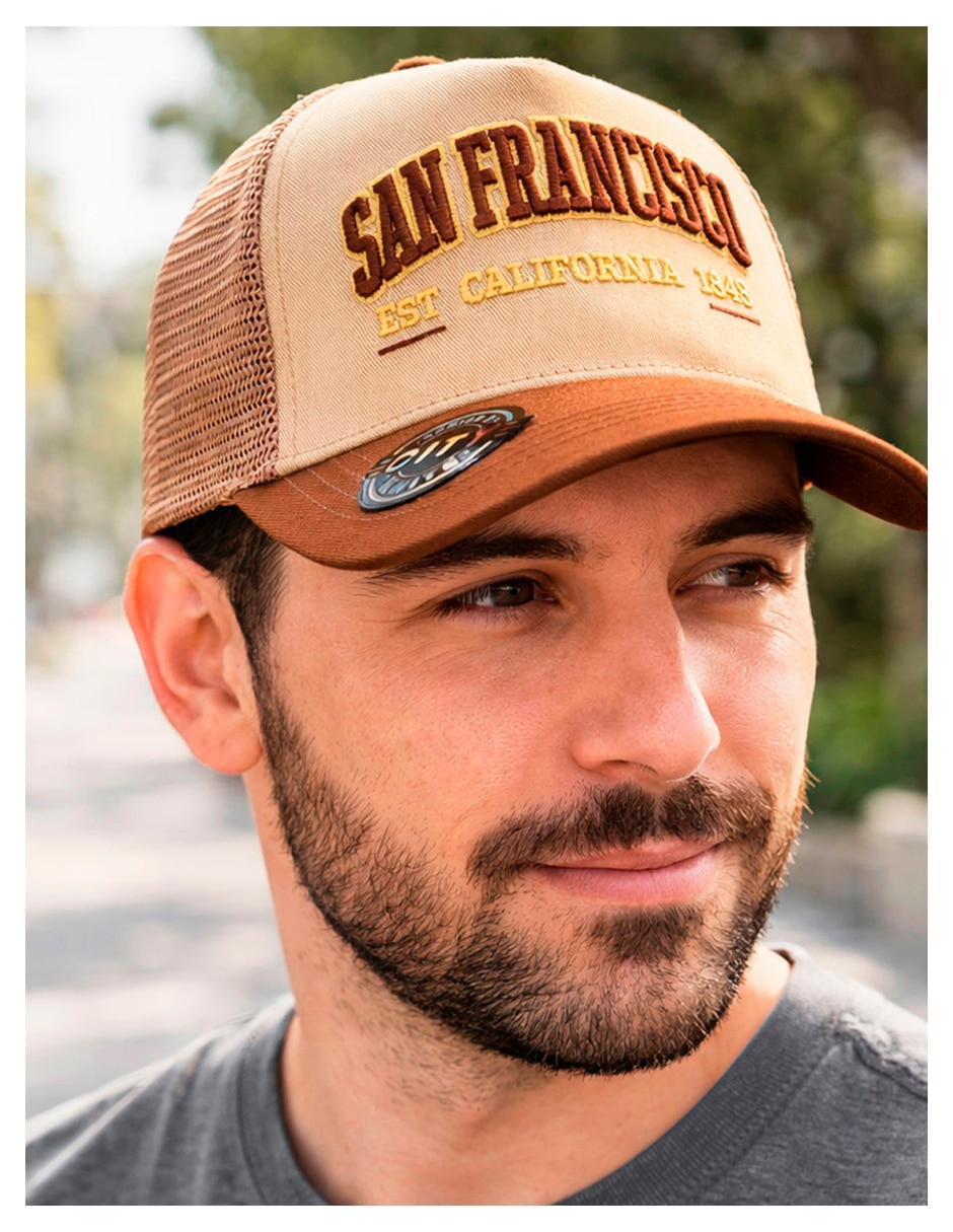 Gorra visera curva snapback para casual knite para hombre