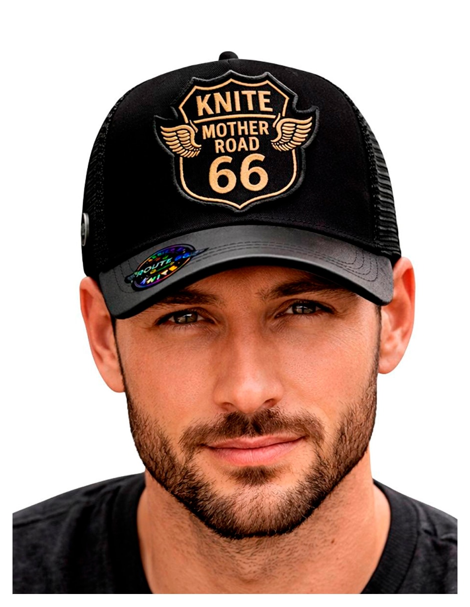Gorra visera curva snapback para casual knite para hombre