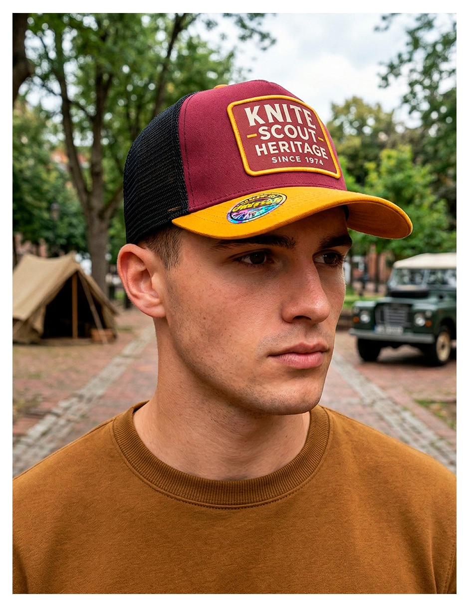 Gorra visera curva snapback para casual knite para hombre
