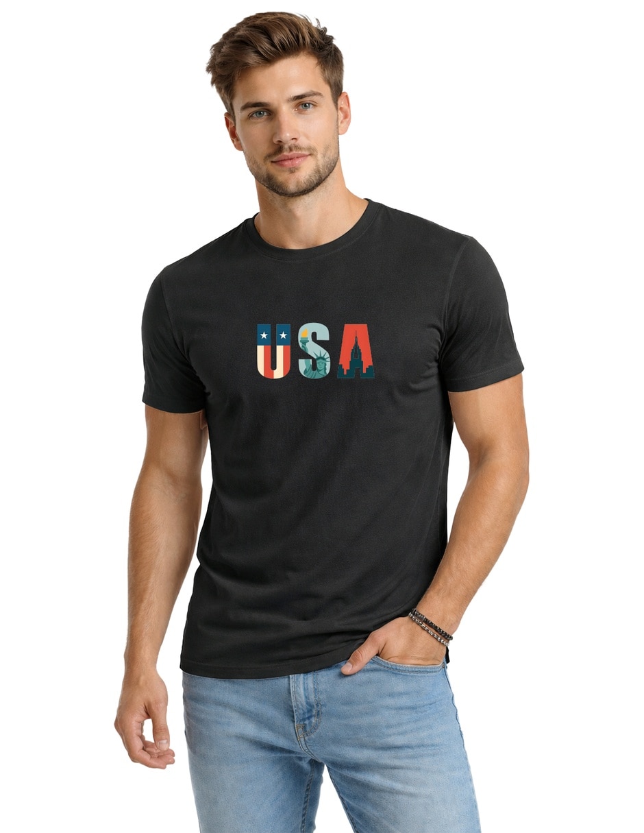 Playera cuello redondo para hombre Playera cuello redondo para hombre