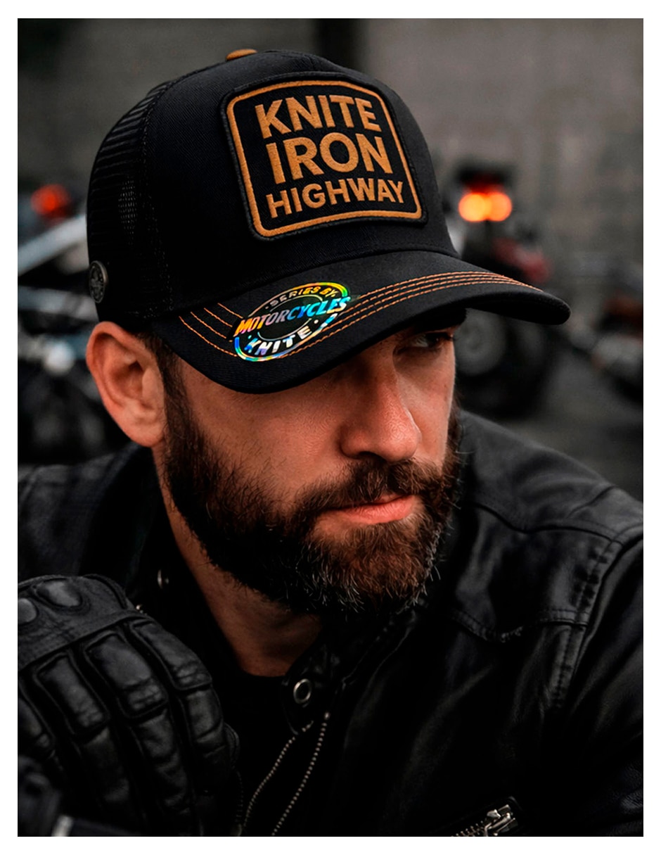 Gorra visera curva snapback para casual knite para hombre