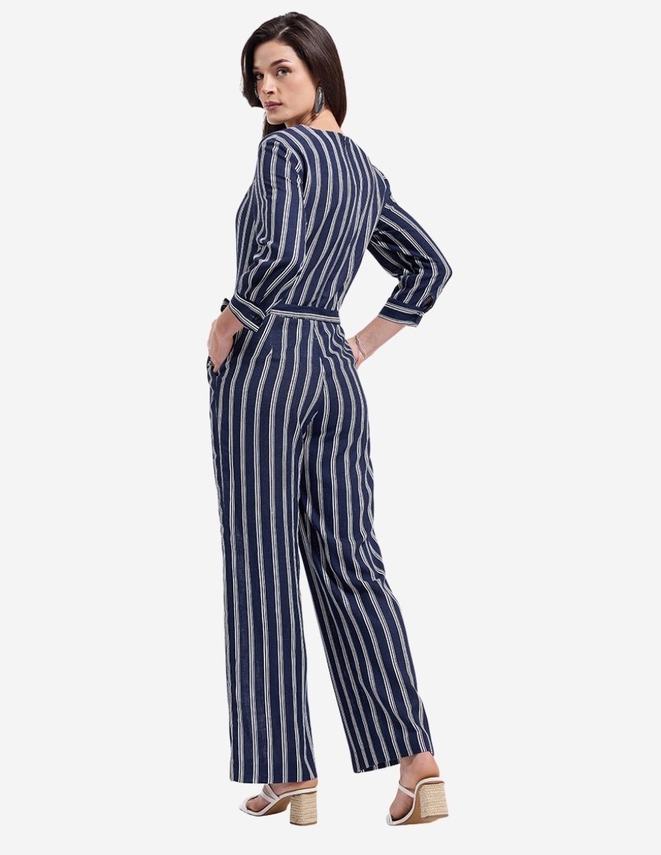 Jumpsuit Karla D' Liz estampado a rayas para mujer