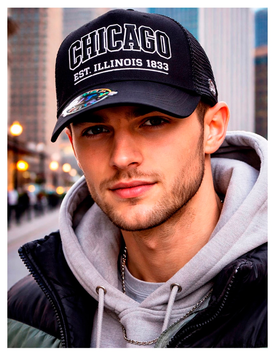Gorra visera curva snapback para casual knite para hombre