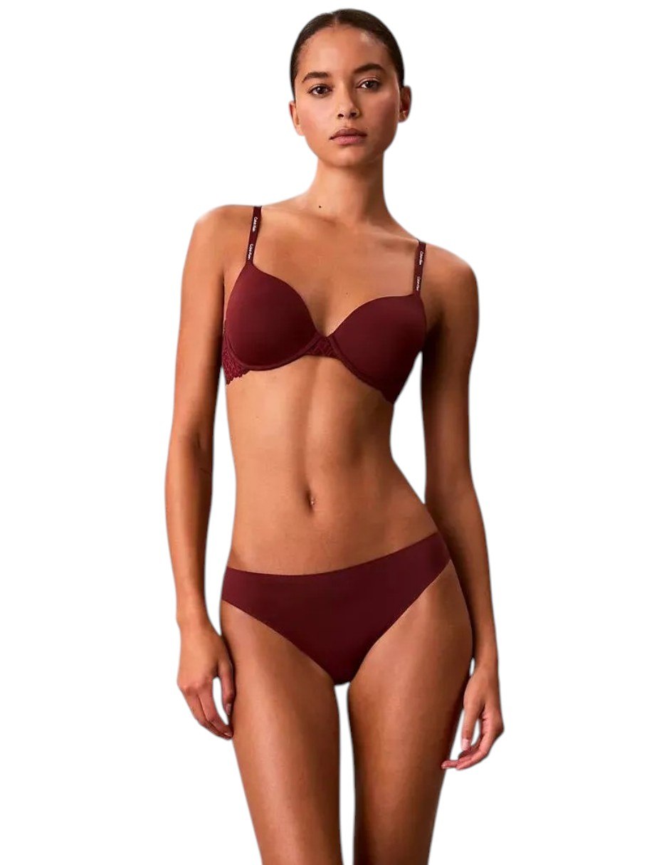 Brassiere escote profundo con copa para mujer
