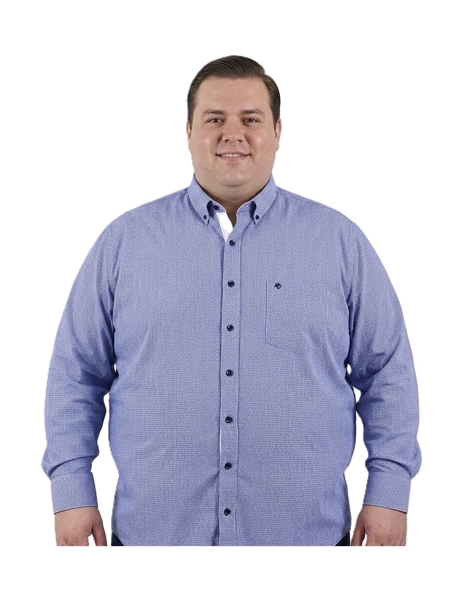 Camisa casual michel blanc manga larga para hombre