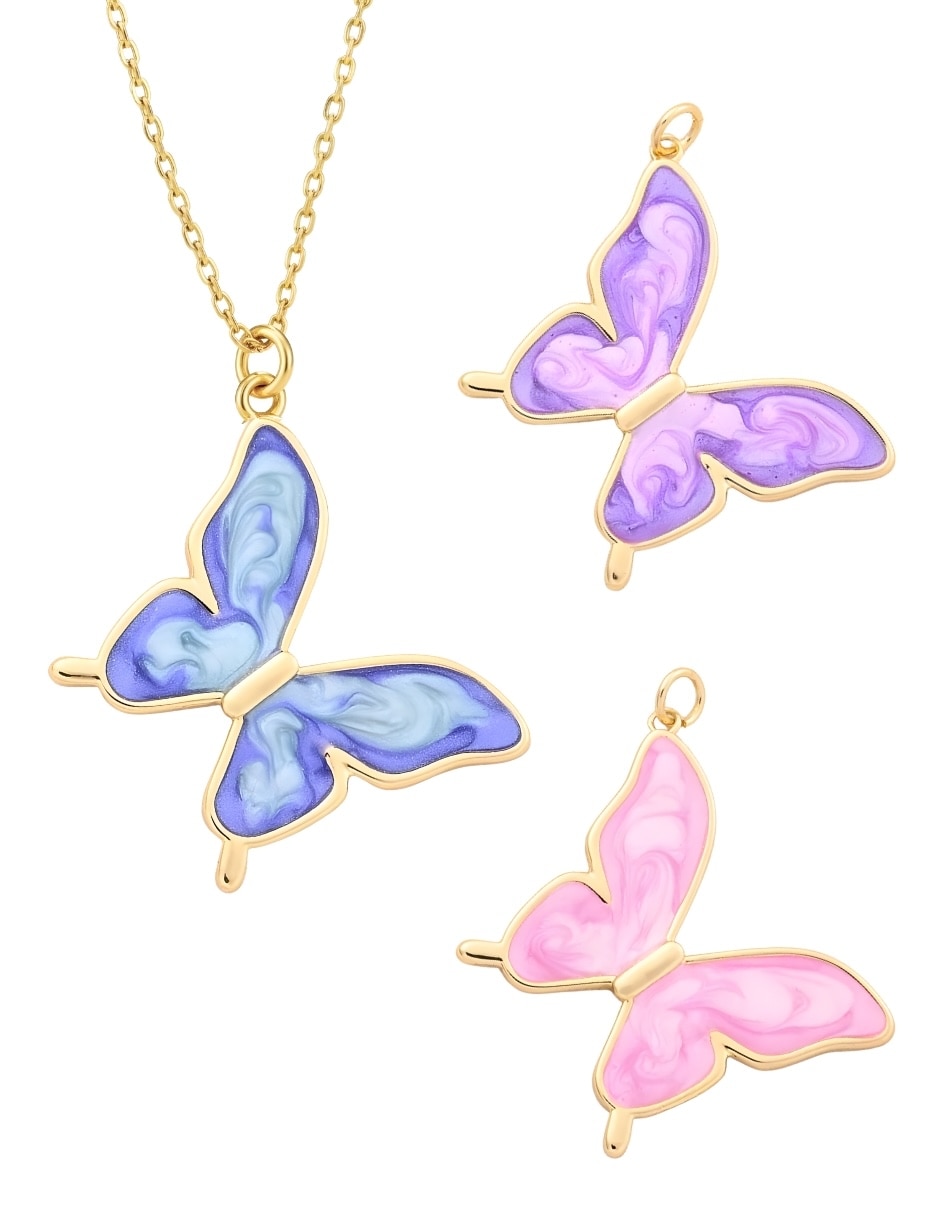 De mariposa zvezda aurore de metal 18 k