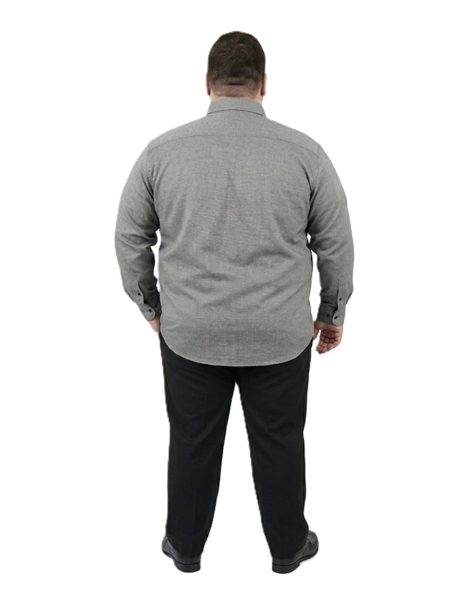 Camisa casual Michel Blanc manga larga para hombre