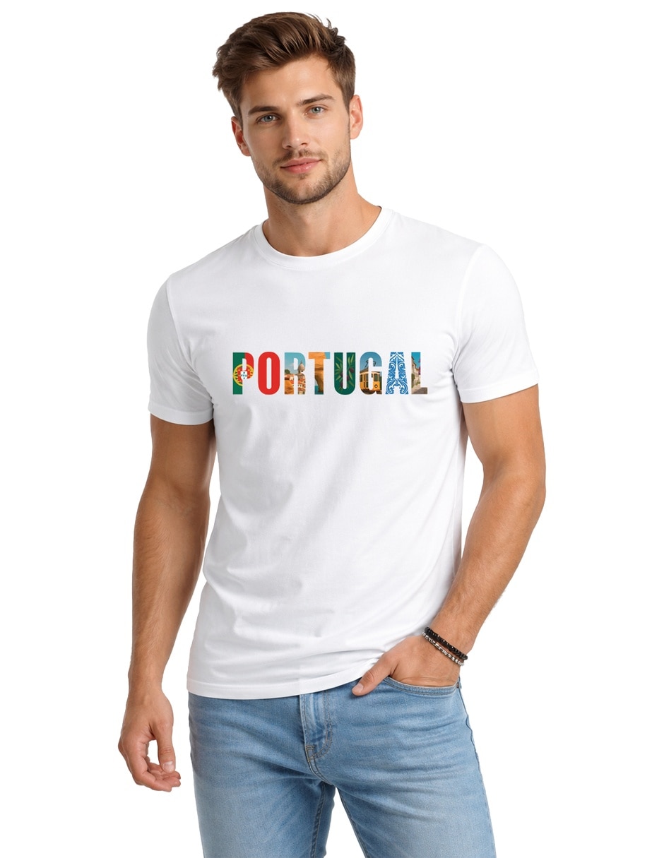 Playera cuello redondo para hombre
