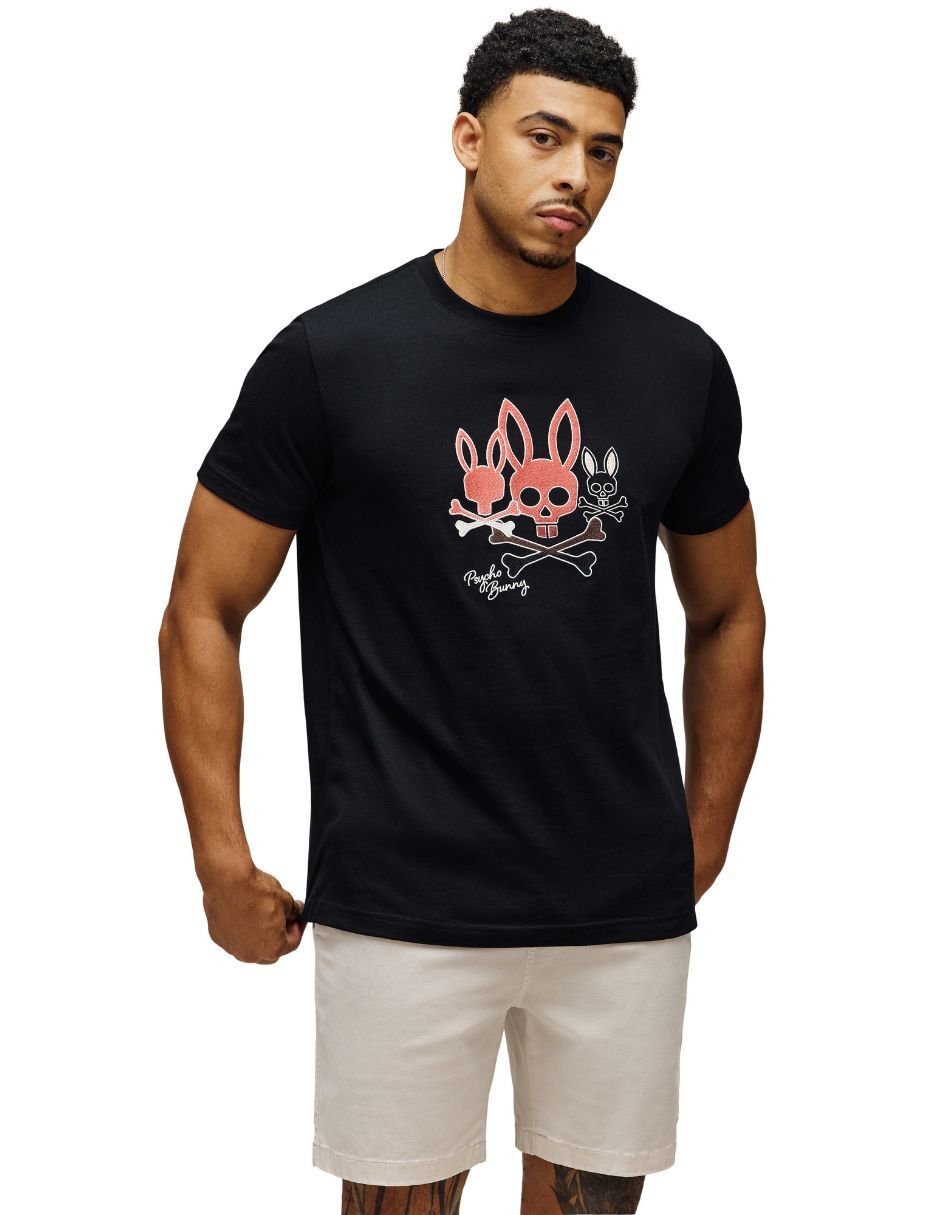Playera psycho bunny cuello redondo para hombre
