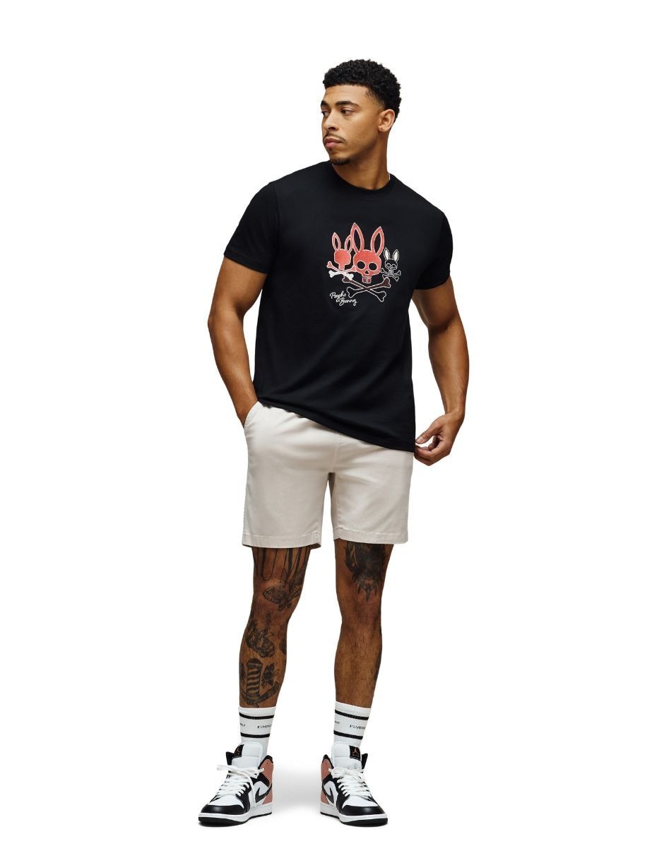Playera psycho bunny cuello redondo para hombre