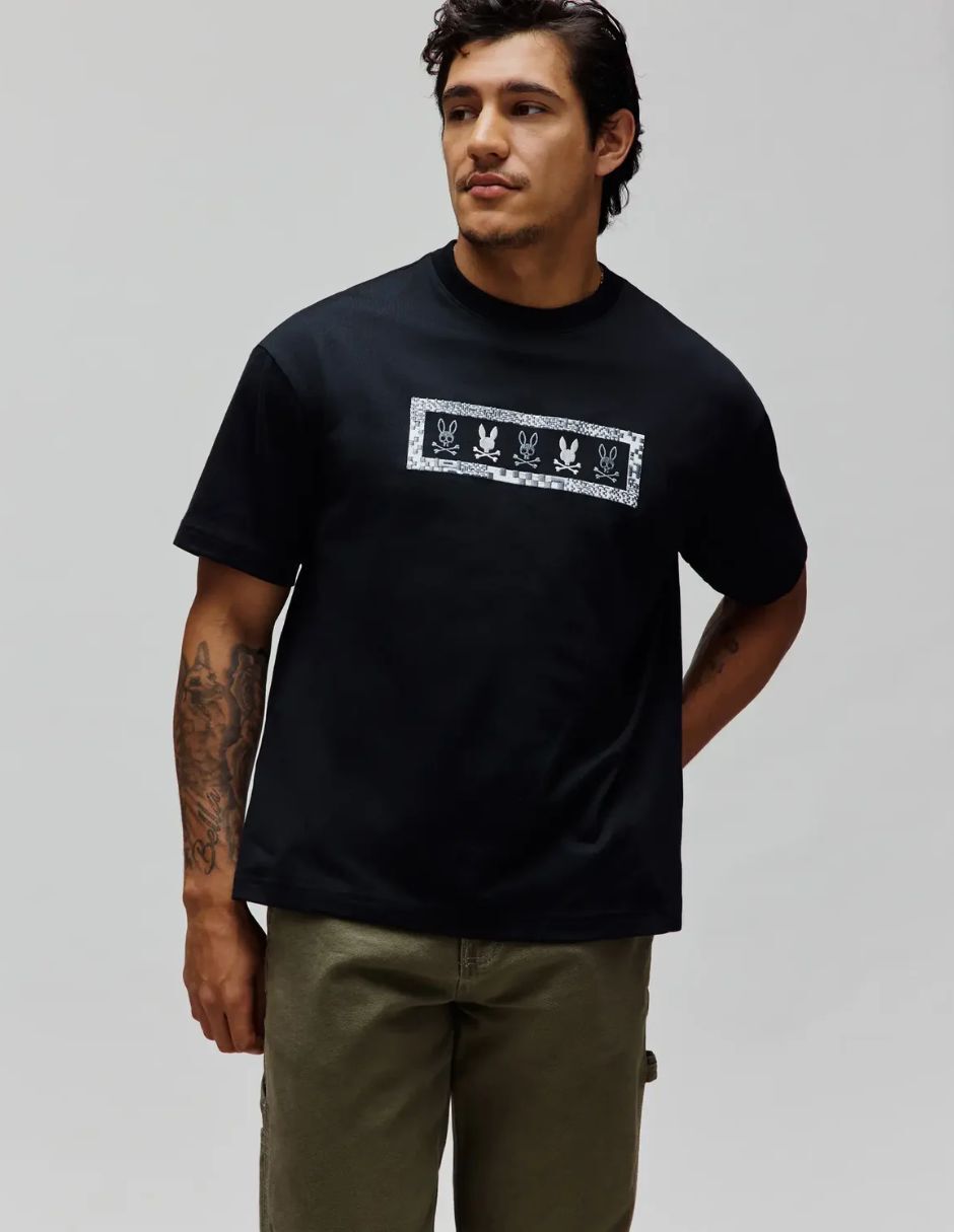 Playera psycho bunny cuello redondo para hombre