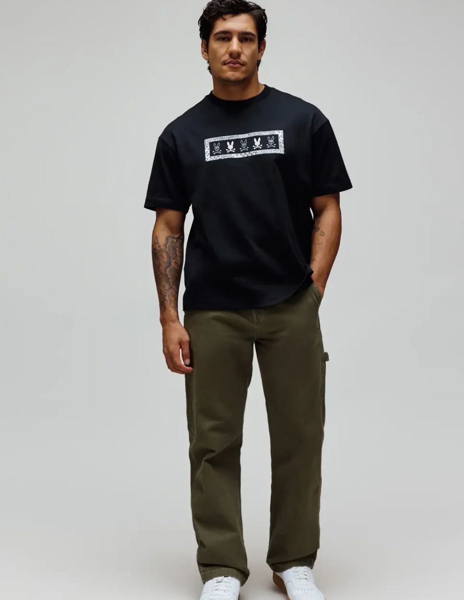 Playera psycho bunny cuello redondo para hombre