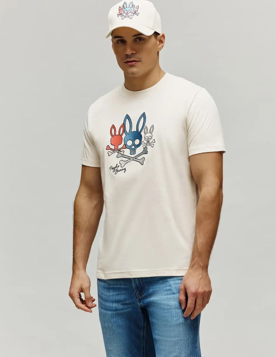 Playera psycho bunny cuello redondo para hombre