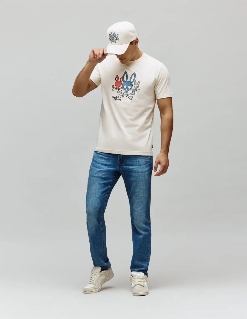 Playera psycho bunny cuello redondo para hombre